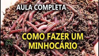 Minhocário Humus como Fazer em um Mini Curso de Dicas importantes com Ricardo Minhoca [upl. by Atiragram]