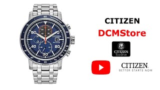 CA085059L Citizen Brycen Blue Dial Cronografo [upl. by Eamanna]