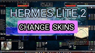 HERMES LITE 2  THETIS  How to Customise Background Skin ON8EI [upl. by Amikay]