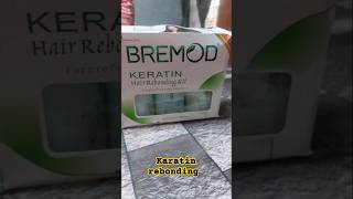 Bremod keratin rebounding on chemicaltreated hair Hair Treatment  karatin bremod rebonding [upl. by Karmen616]