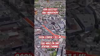 Run Leicester Half Marathon and 10K 2024 fly over the halfmarathon course [upl. by Venezia277]