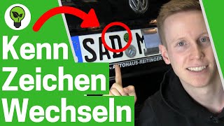 Kennzeichen Wechseln ✅ TOP ANLEITUNG Auto Nummernschild Abmachen amp KFZ Autokennzeichen Abmontieren [upl. by Vergos]