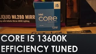 Intel Core i5 13600K Undervolt  Overclock Higher Performance While Using Less Power [upl. by Naujtna487]