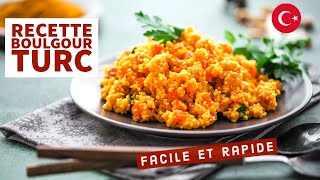 Boulgour Turc Recette  Bulgur Facile et Rapide  Repas diner rapide [upl. by Goebel]