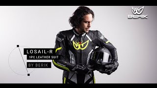 Berik LosailR perforated One Piece Motorcycle Leather Suit [upl. by Resaec]