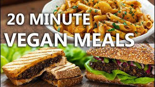 20 Minute Recipes Vegan Meals  Easy vegan Recipes  Food Impromptu [upl. by Kruse]