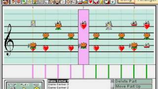 Mario Paint Composer Pokemon GSC Goldenrod City Game Corner [upl. by Berwick244]