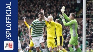 Mikael Lustig Scores Hand of God Goal Celtic 30 Hibernian 06042013 [upl. by Kraus]