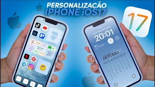 iOS 17 COMO PERSONALIZAR SEU IPHONE EM MINUTOS novos truques [upl. by Ientirb457]