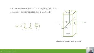 Exercices corrigéstenseur des contraintes [upl. by Barolet]