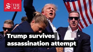 Donald Trump survives assassination attempt [upl. by Michaud]