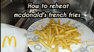 How to reheat mcdonalds french fries in microwave [upl. by Ivah]