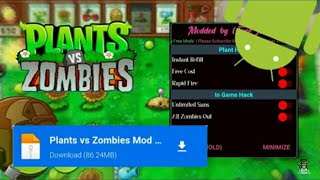 Como Descargar Plantas Vs Zombies Hackeado Mod Menu 2022 Última Version😎 [upl. by Lleinad]