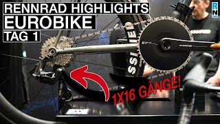 10 Eurobike RennradHighlights 1x16GangSchaltung und Bike Bling [upl. by Neeleuqcaj]