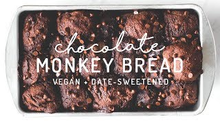 Chocolate Monkey Bread vegan grainfree datesweetened [upl. by Herrington]