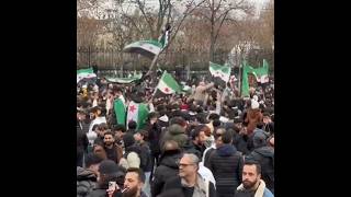 Syrians in Austria celebrate the overthrow of Assad regime [upl. by Edrahs]