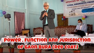 Power function and jurisdiction of gaon Bura [upl. by Liartnod9]