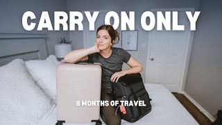 What to Pack for Long Term Travel CARRY ON ONLY 2024 [upl. by Trik]