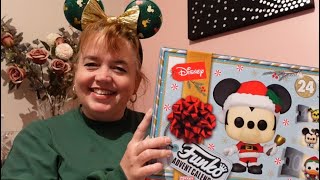 POP FUNKO DISNEY ADVENT CALENDAR 2024 UNBOXING [upl. by Theo]