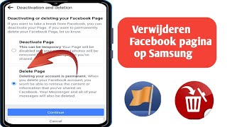 Een Facebookpagina permanent verwijderen Facebookpagina verwijderen  Update 2024 [upl. by Graaf]