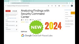 2024 Analyzing Findings with Security Command Center qwiklabs GSP1164 With Explanation🗣️ [upl. by Drhcir]