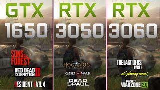 GTX 1650 vs RTX 3060 vs RTX 3050  Test in Games 2023 [upl. by Arnaldo674]