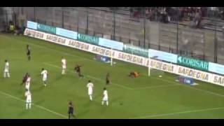 CagliariRoma 51 Highlights Sky Sport [upl. by Annaynek]