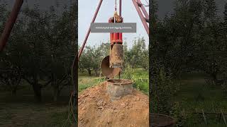 Process Of Using A Good Tool To Drill A Deep Well In An Orchard [upl. by Anah]