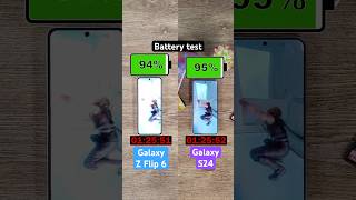 Samsung Galaxy Z Flip 6 vs Galaxy S24 battery test [upl. by Malissa747]