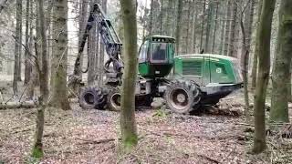 John deere 1270e beim friederiekesturmholz aufarbeiten 2018 [upl. by Annid]