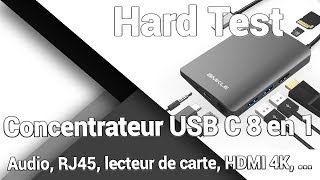 AMKLE Concentrateur USB C 8 en 1  Présentation  Test  Avis  Review [upl. by Carrew]