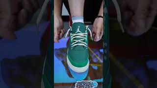 How to lace up Jordan 3 Retro x Nina Chanel Abney Bicoastal and Malachite jordans cnfans pandabuy [upl. by Aerdna]