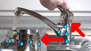 Wasserhahn reparieren  Wasserhahn abdichten  Einhandmischer reparieren  Tipps und Tricks [upl. by Dulcy]