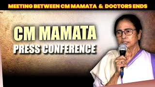 Live Press Conference by CM Mamata after meeting with Doctors delegation ended Kolkata Horror case [upl. by Gui]