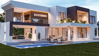 Luxury Modern House Design  4 Bedroom  190 sqm [upl. by Are790]