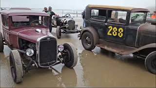 Pendine Sands Hot rod races 2024 vlog day 3 The mist rolls in [upl. by Casilde]