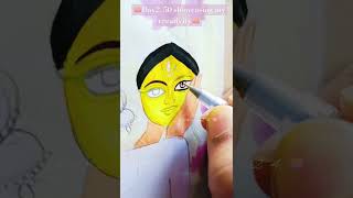 Durga painting Artisticvibes24 subscribe shorts youtube like comment share views [upl. by Letitia362]