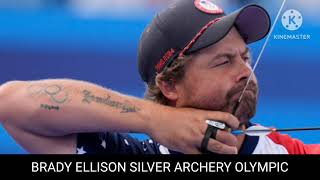 Brady Ellison silver  Brady Ellison archery Archery Olympic 2024 [upl. by Yanetruoc]