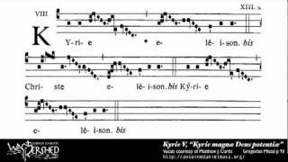 Kyrie V from Mass V Gregorian Chant [upl. by Thelma]