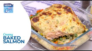 How to Make Creamy Baked Salmon [upl. by Nuoras]