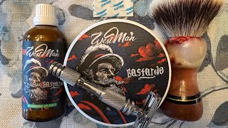 Wetshaving First Review of Westman Shaving Bastardo in the Nirvana Soap Base [upl. by Nelda]