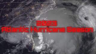 2023 Atlantic Hurricane Season Animation [upl. by Asilef]