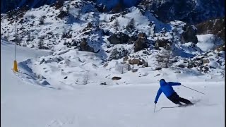 Skiing in Monterosa Ski with Alessandro Porfirio ❄️⛷ [upl. by Akyre11]