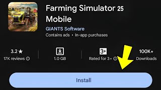 Farming simulator 25 Android First Look  FS25 Game Download  Zoni Baba 82 [upl. by Wappes]