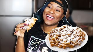 HOW TO MAKE FUNNEL CAKE THE EASY WAY [upl. by Danais]