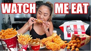 KFC MUKBANG Wicked Wings Chips amp Potato Gravy  WATCH ME EAT  THERESATRENDS [upl. by Matthiew127]