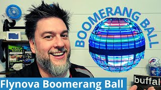 Boomerang Ball review Hover Ball FlyNova Wonder Sphere How to use demonstration flying orb 372 [upl. by Tarrah]