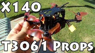 FuriBee X140  IFlight T3061 Props [upl. by Enomahs]