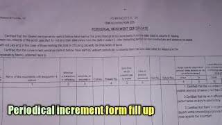 Periodical Salary increment form fill up with forwarding letterFor Govt School Teacher [upl. by Doll]