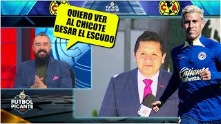 Álvaro Hay que OBLIGAR al Chicote Calderón a que BESE el escudo del AMÉRICA  Futbol Picante [upl. by Brenza24]